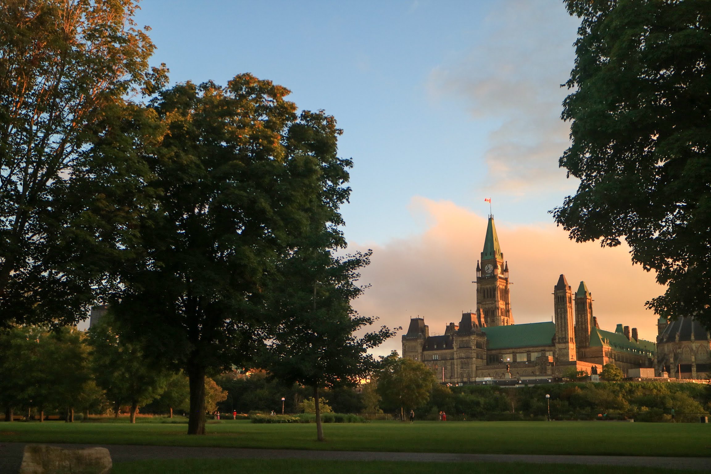 A view of the Canadian Parliament buildings