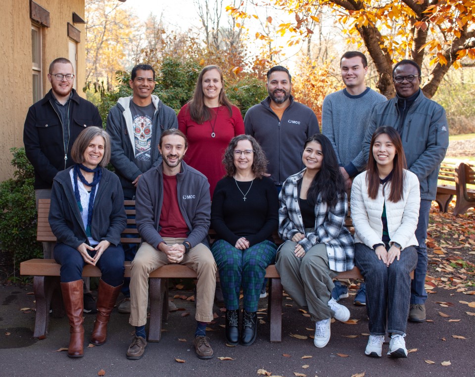 Group posing outside