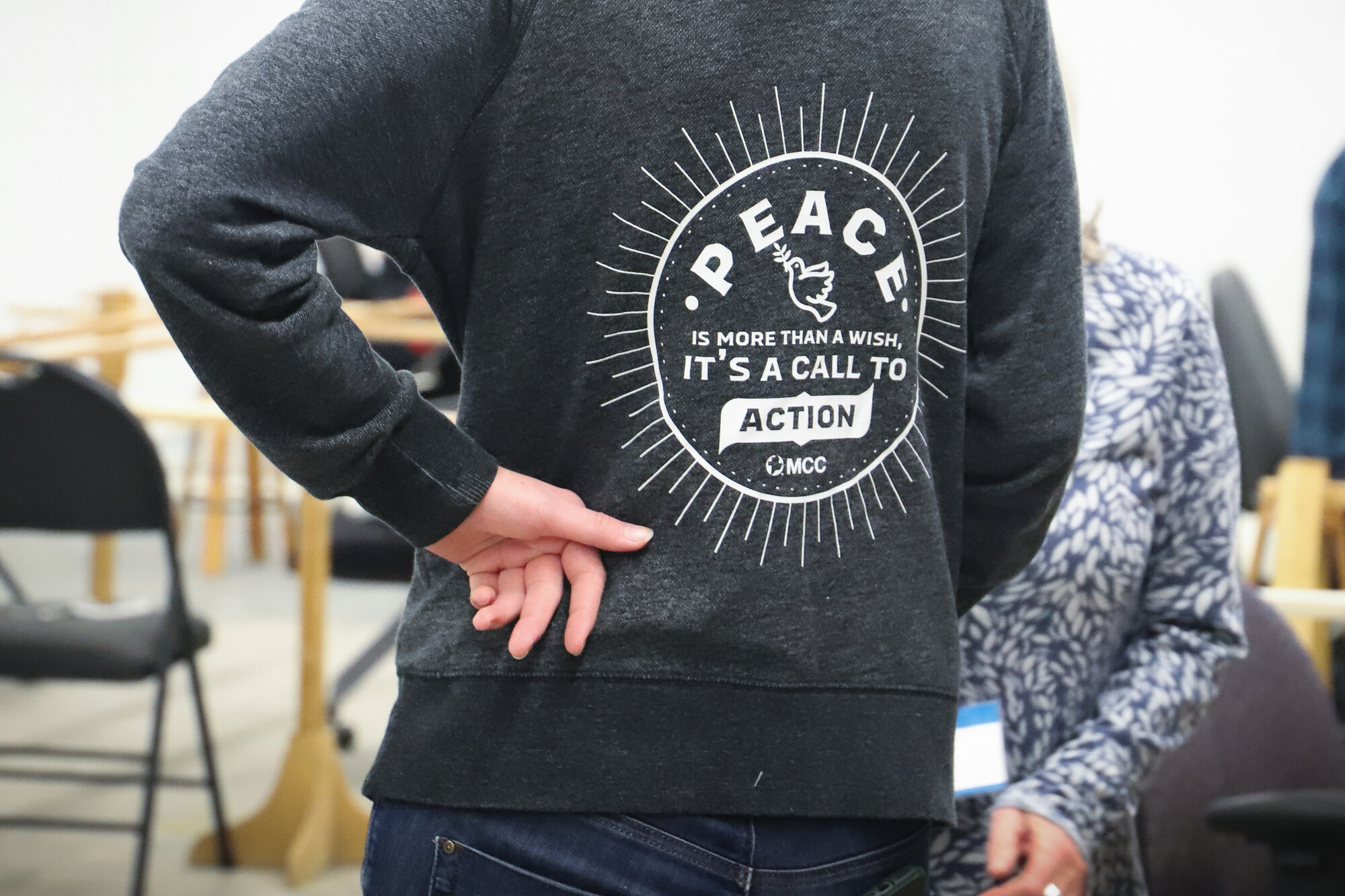 Alecia Weber representing MCC with style at the 2025 Great Winter Warmup at the MCC Hub in New Hamburg.