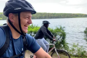 paul plett and wesley ncube on cycle clear lake